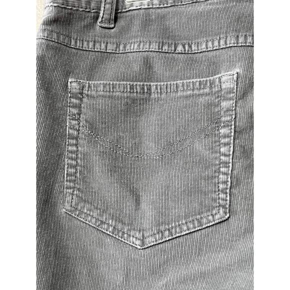 J. Jill Women's Corduroy Gray Slim Leg Pants Cotton Stretch Mid Rise Size 12 - Picture 9 of 14